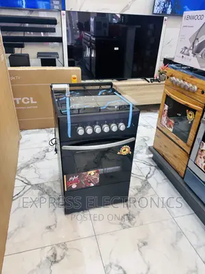 Stove Gas Cooker Oven Black Volcano 50/50 4burner