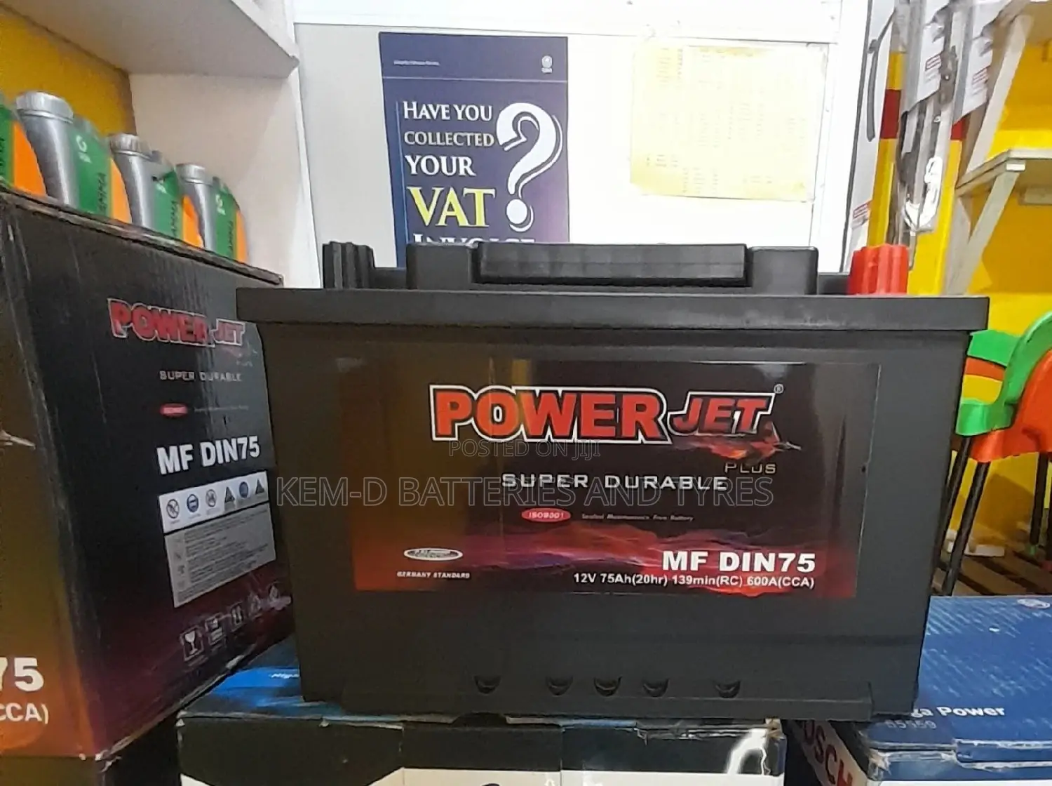 75ah 15 Plates Car Battery - Free Delivery