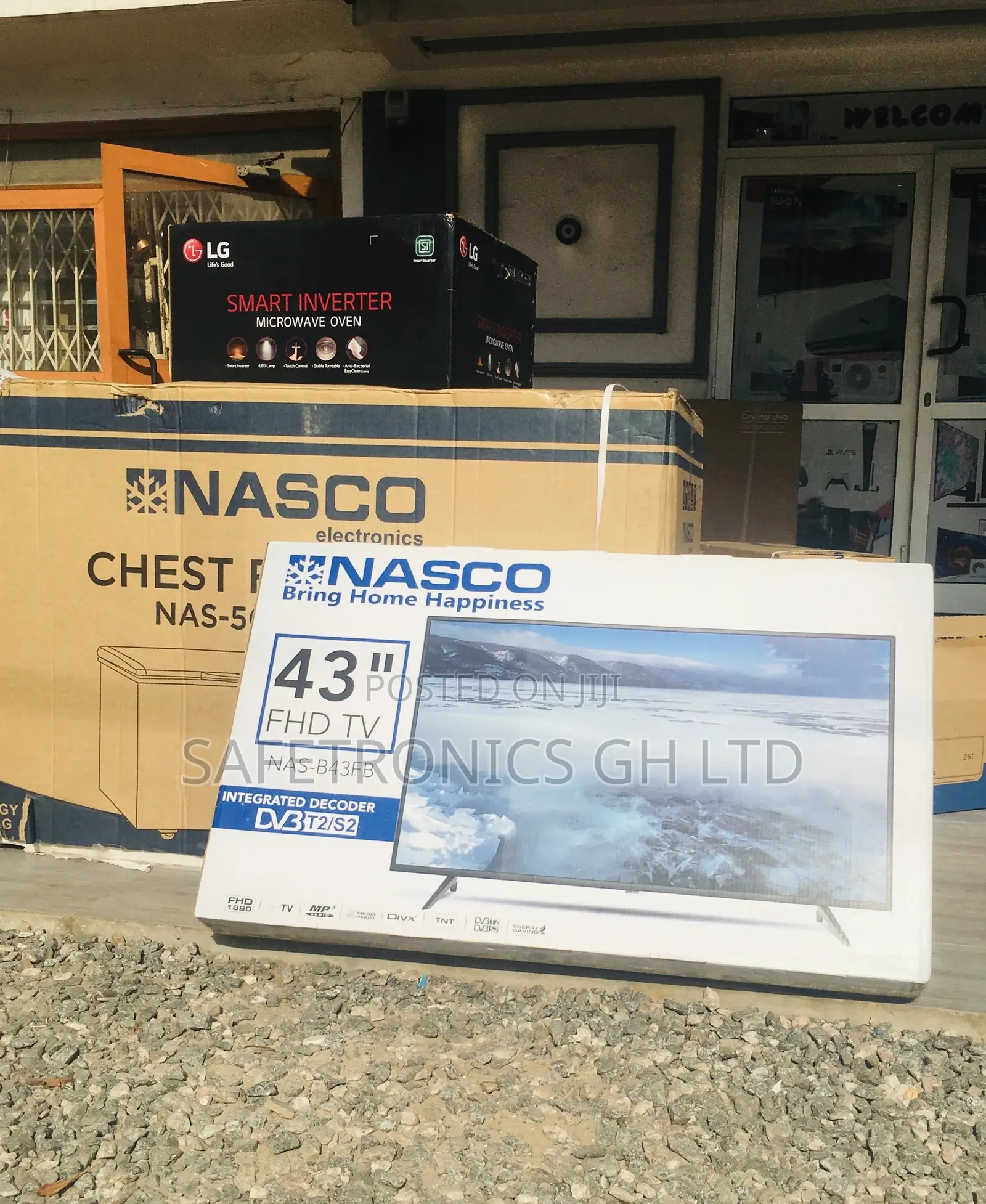 Glossy Digital Black Led Nasco 43 Inches Electric Tv