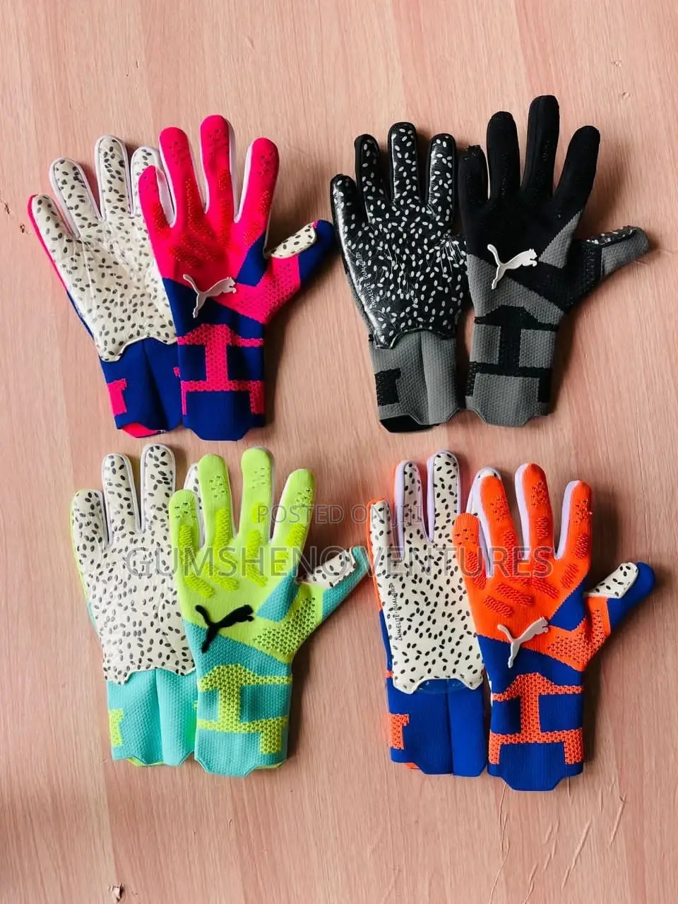 Quality Puma, Addidas and Soccer Max Goalkeepers Gloves