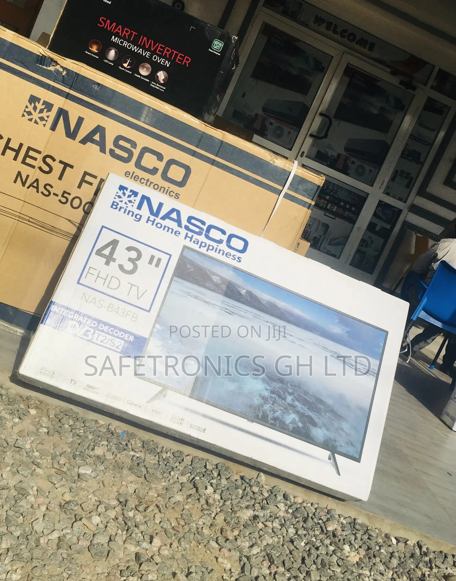 Digital Full HD Black Nasco Electric Led Glossy 43 Inches Tv