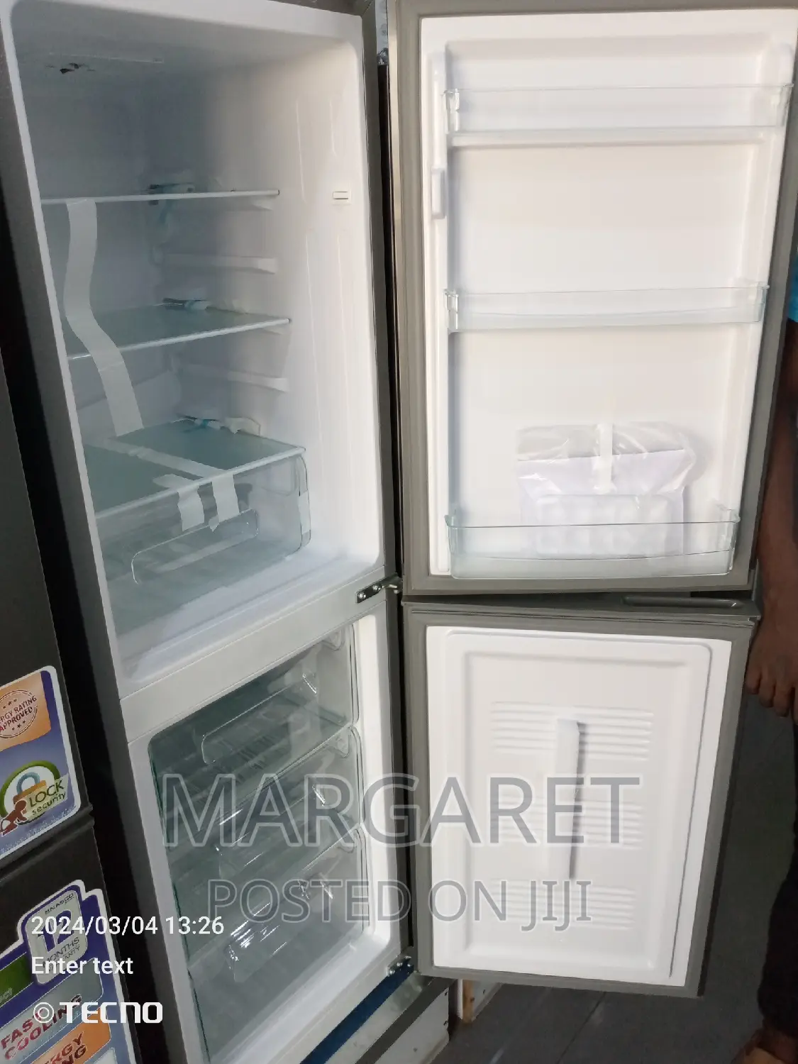 Nasco 184 Littres Double Door Fridge