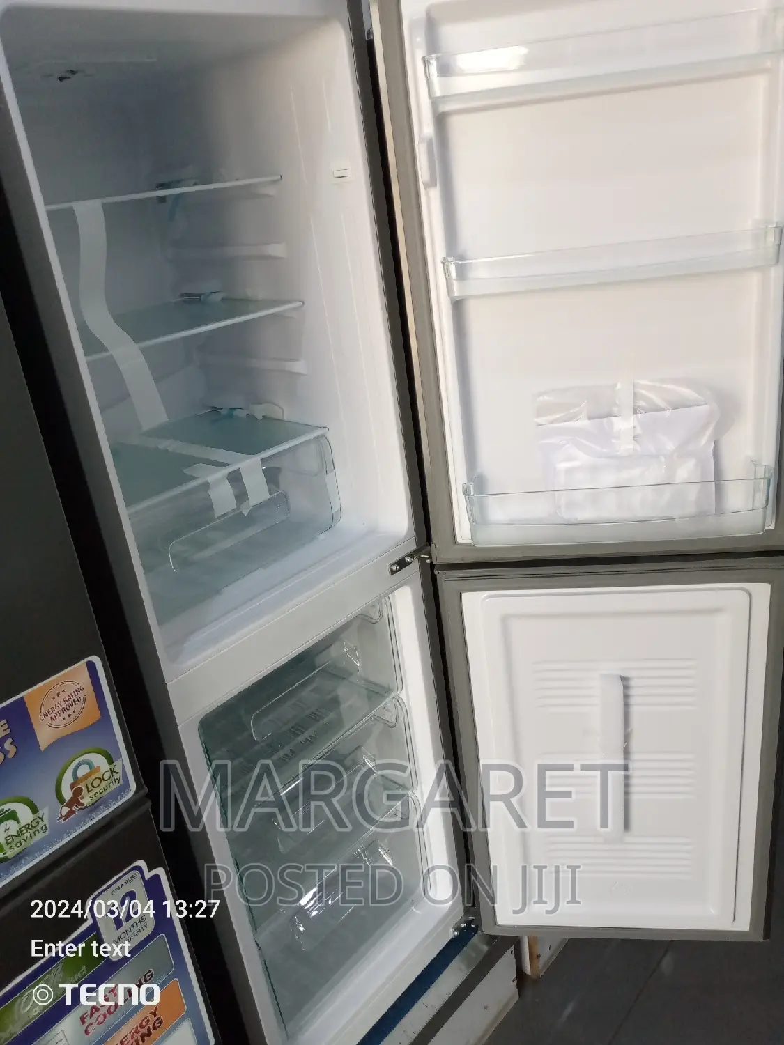 Nasco 184 Littres Double Door Fridge