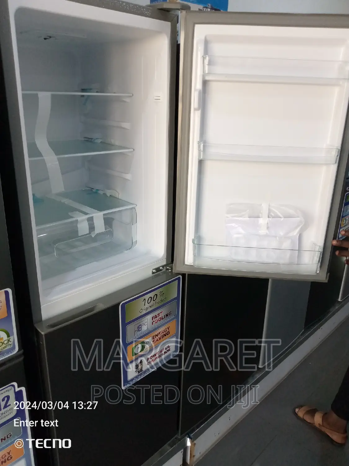 Nasco 184 Littres Double Door Fridge