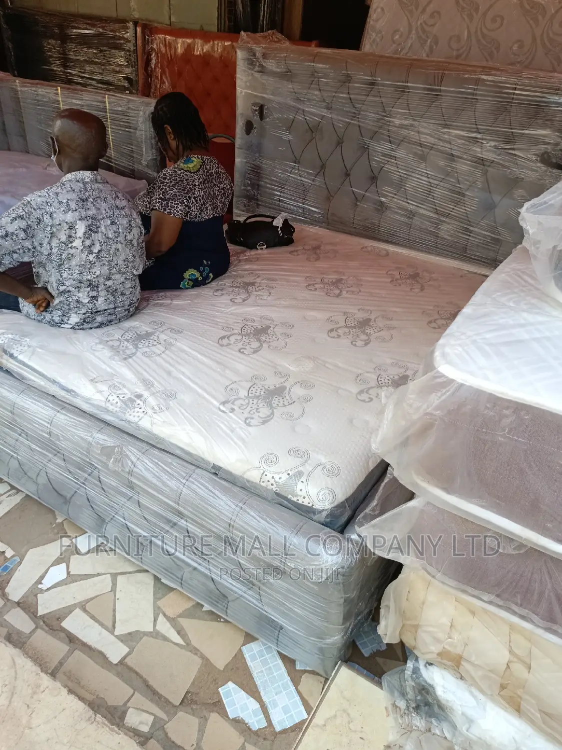 Classic Queen Size Bed With Mattress . Free Delivery