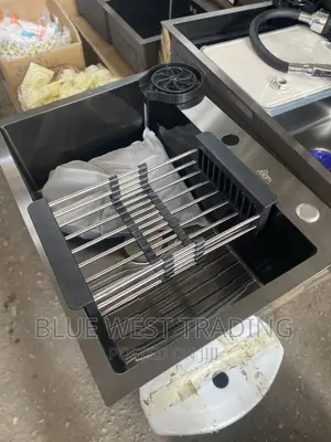 Black Cabinet Sink With Cup Washer - Kitchen Sink