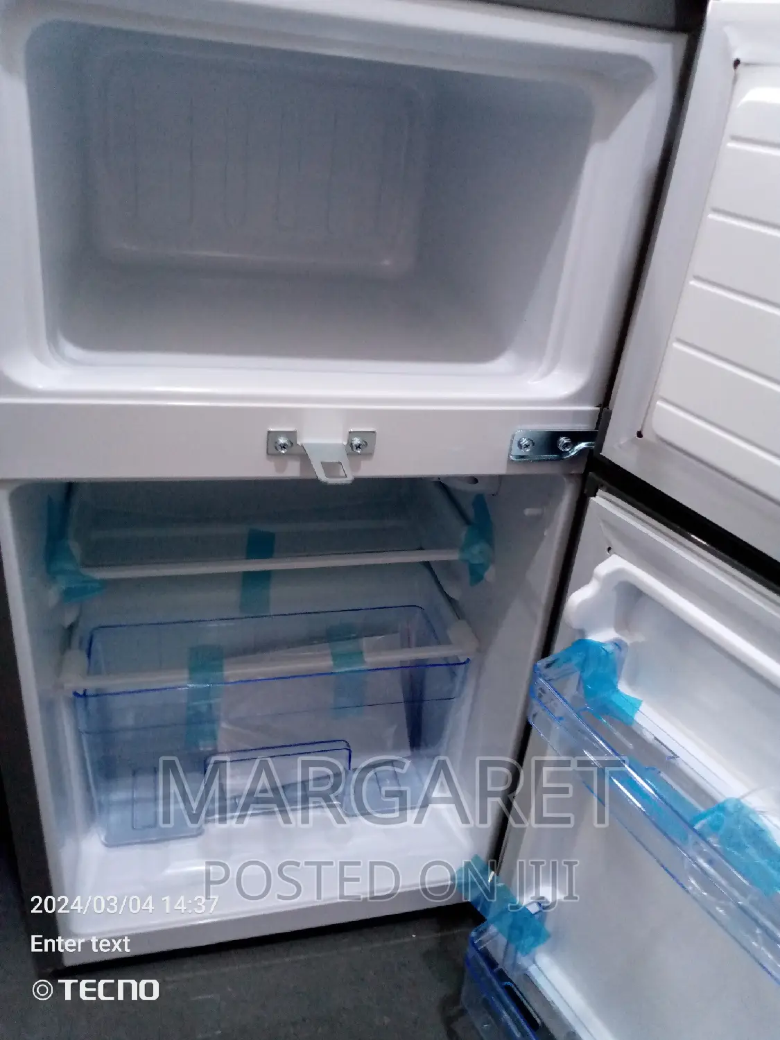 Nasco Table Top Double Door Fridge