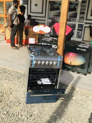 Oven With Grill 50x60 Volcano 4 Gas Cooker Gray