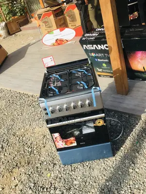 Gray 50x60 4 Gas Cooker Oven With Grill Volcano