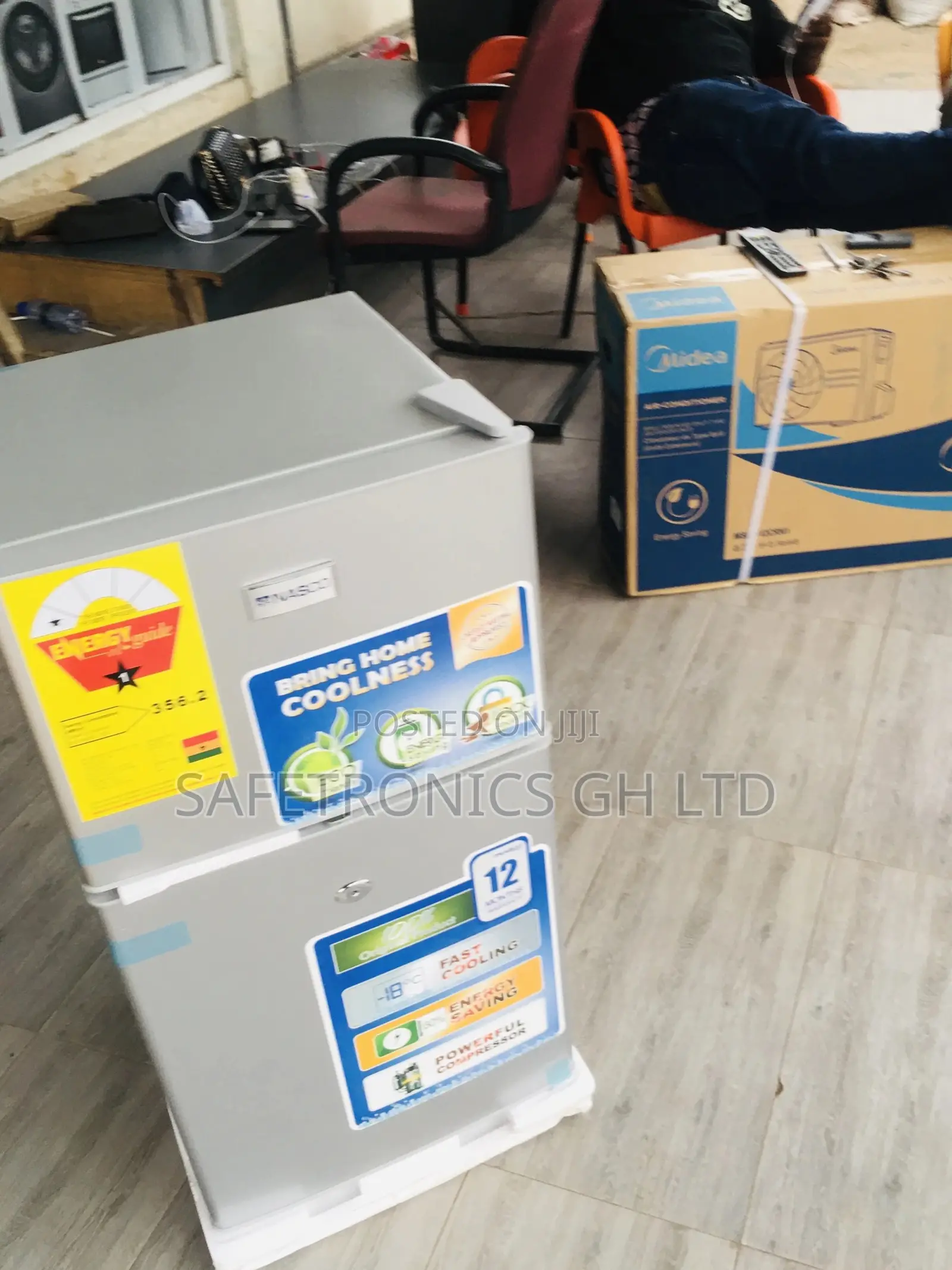 Gray 90L Doubledoor Topfreezer Nasco Electric Nasf2-120