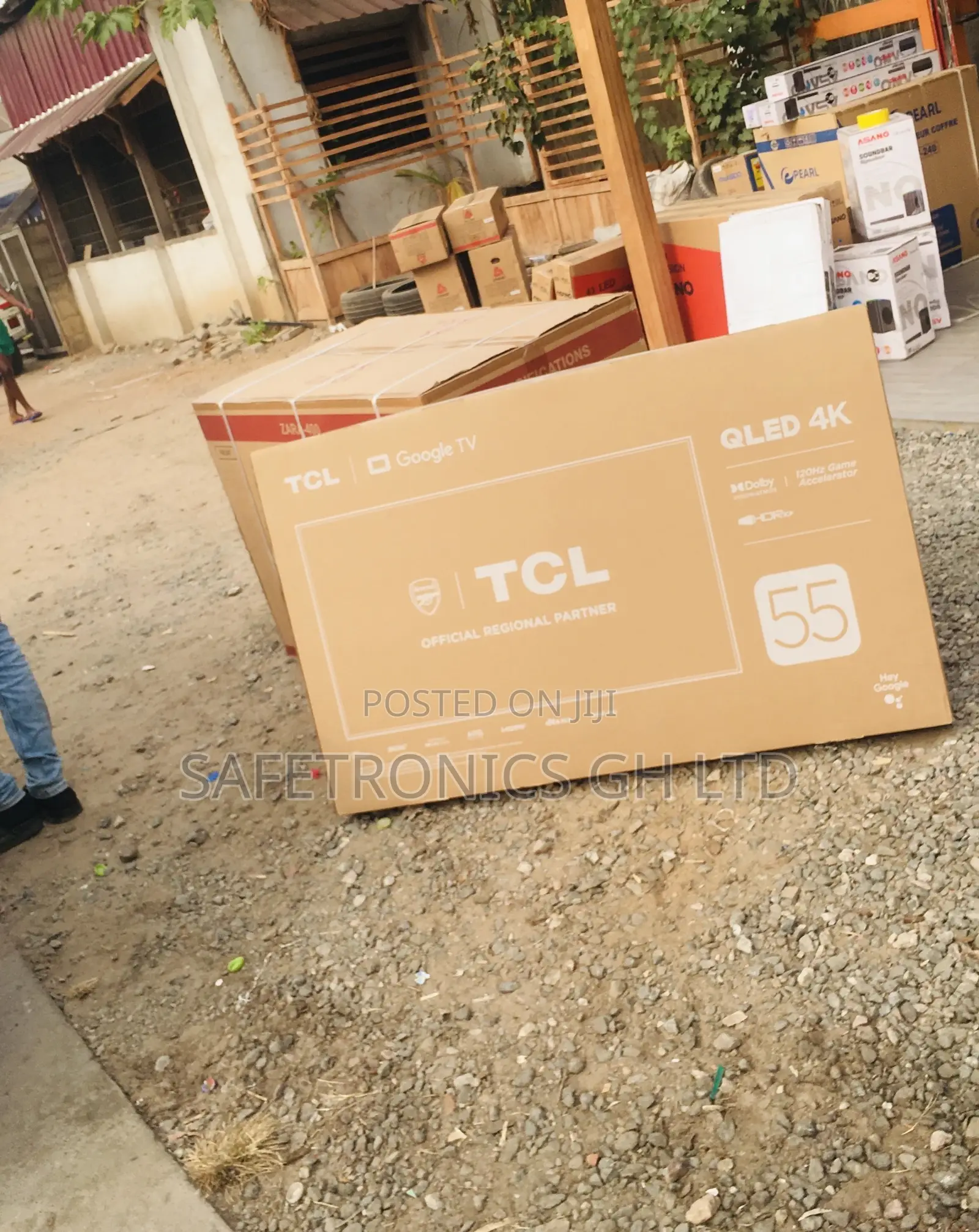 TCL Glossy Qled 55 Inches C635 Electric Smart Black Tv