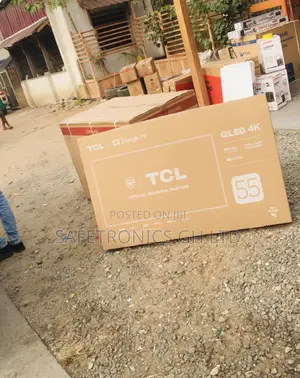 TCL Glossy Qled 55 Inches C635 Electric Smart Black Tv