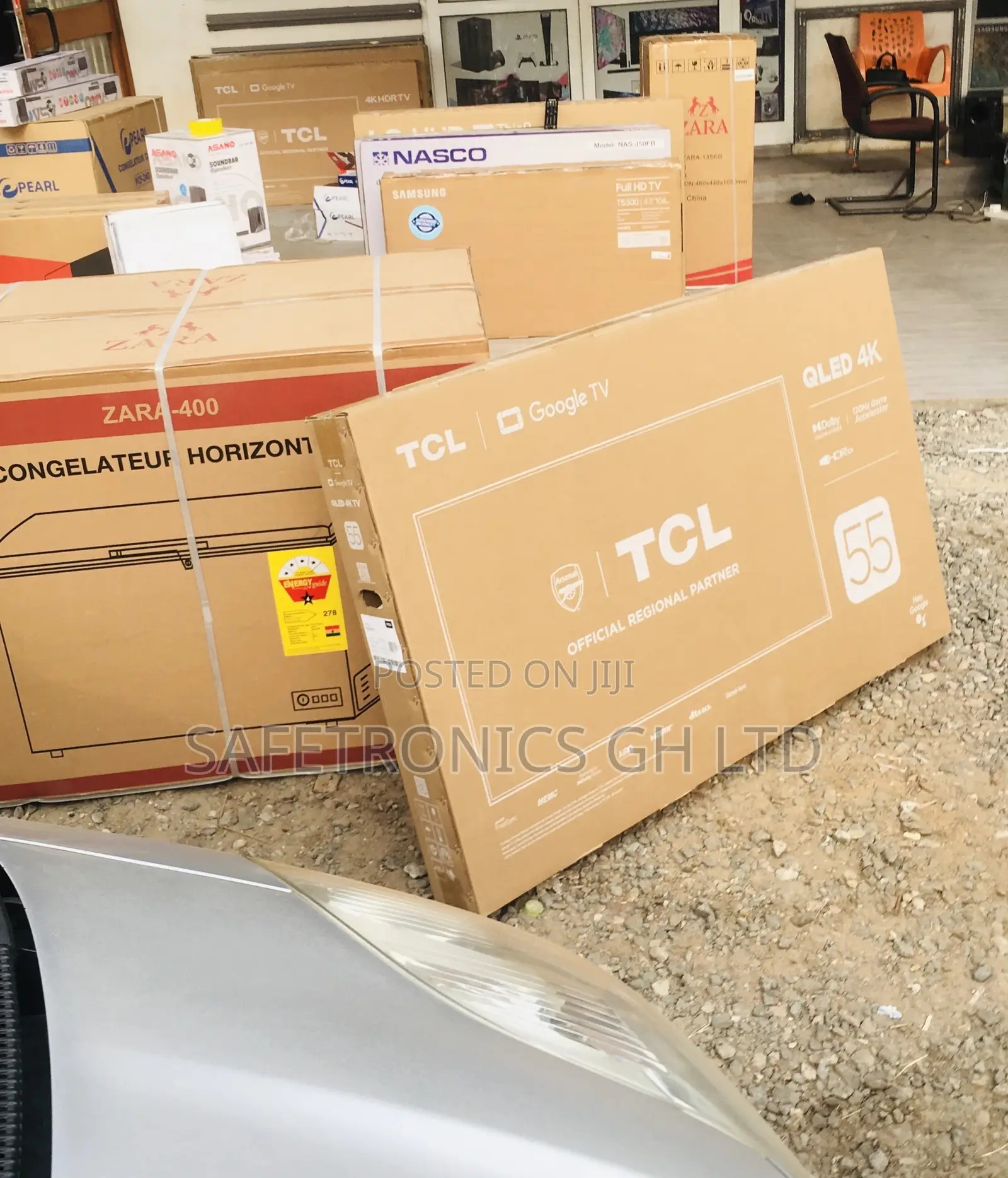 Smart Electric TCL C635 55 Inches Glossy Qled Black Tv