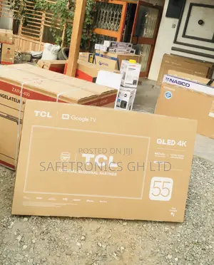 55 Inches Glossy Qled Black Electric TCL C635 Smart Tv