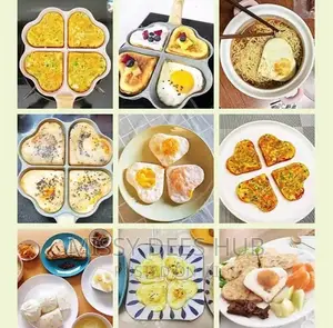 4 Heart-Shaped Frying Pan