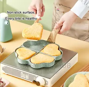 4 Heart-Shaped Frying Pan