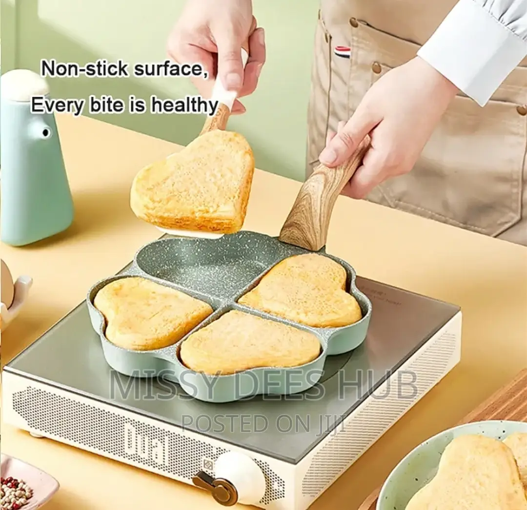4 Heart-Shaped Frying Pan