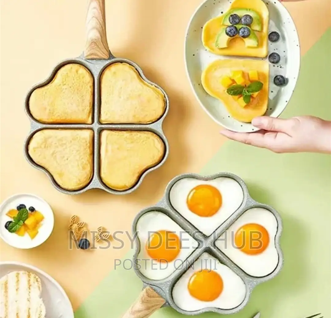 4 Heart-Shaped Frying Pan