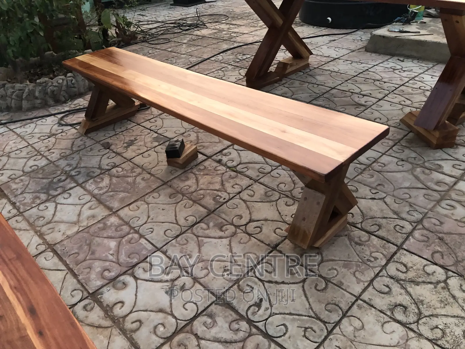 Butcher Block Hardwood Dinning Table