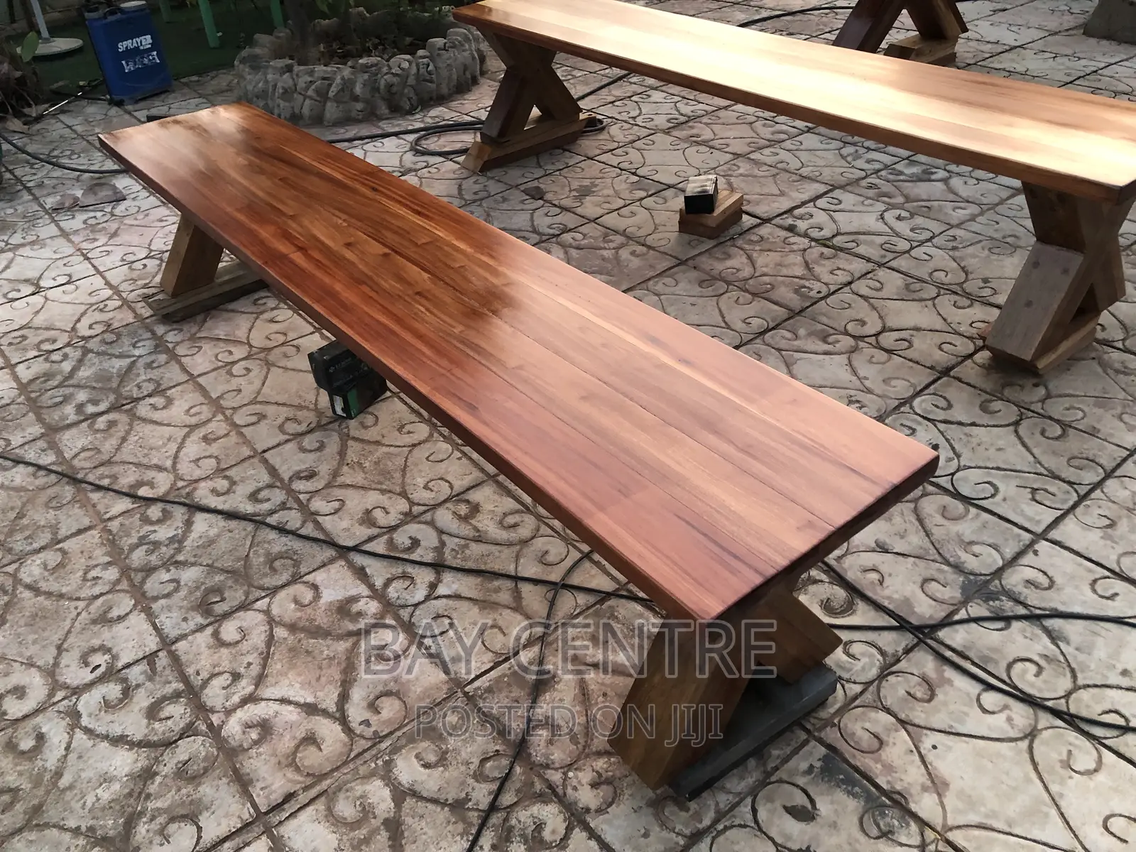Butcher Block Hardwood Dinning Table