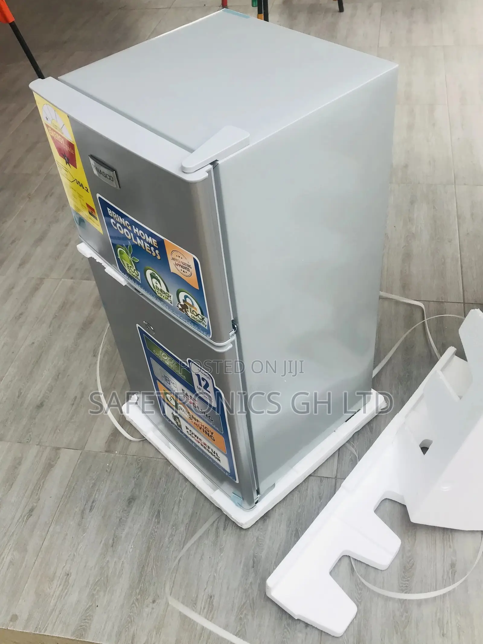 Nasf2-120 Topfreezer Doubledoor Nasco Gray Fridge
