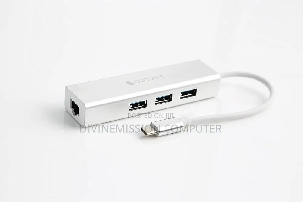 4 in 1 Type C Hub With Ethernet Adapter 3.0