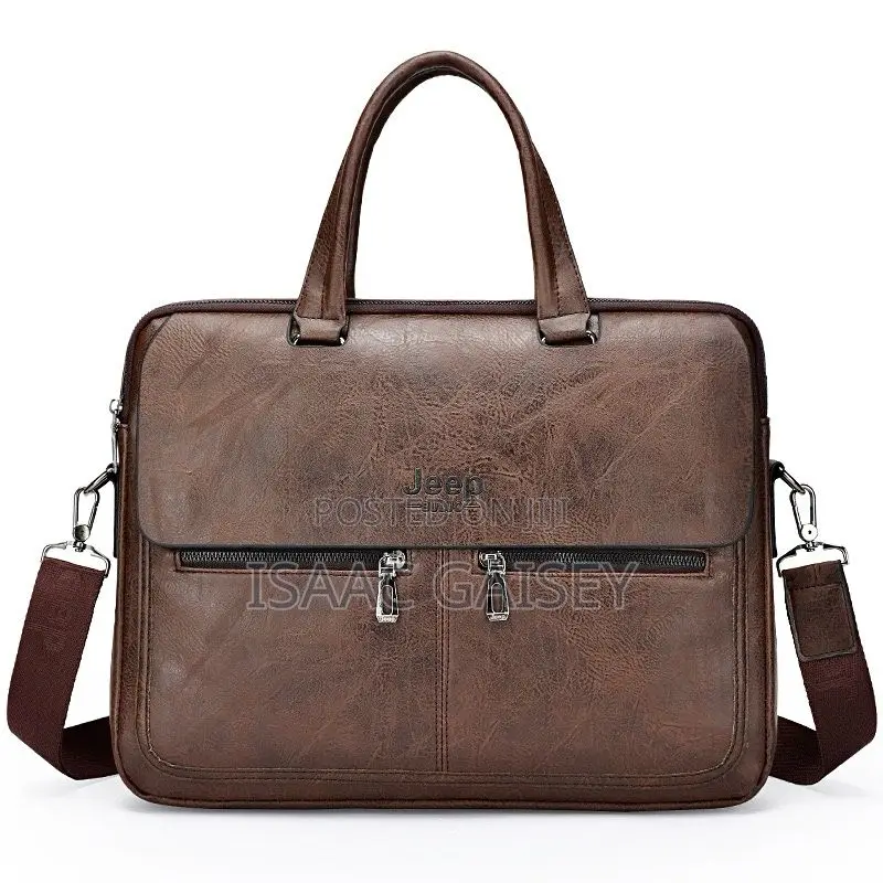 14" Jeep Leather Laptop Compartment Handbags in Different Colors