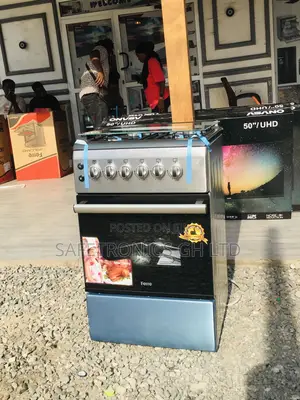 Sealed 50x60 Oven With Grill Volcano Gray 4 Gas Cooker