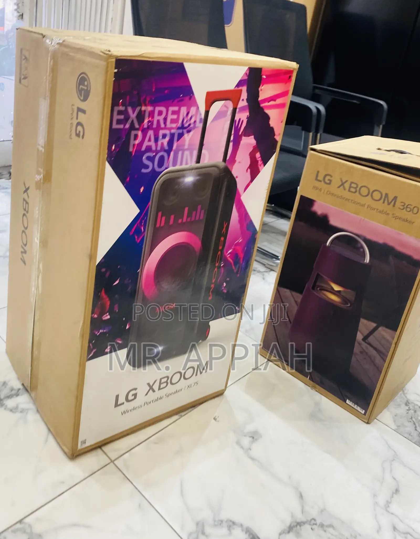 Portable LG Xboom Bluetooth Speaker(XL7S)Black.