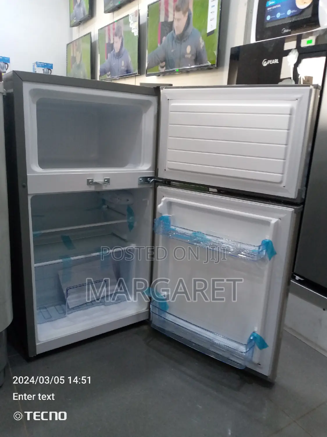 Pearl Table Top Double Door Fridge