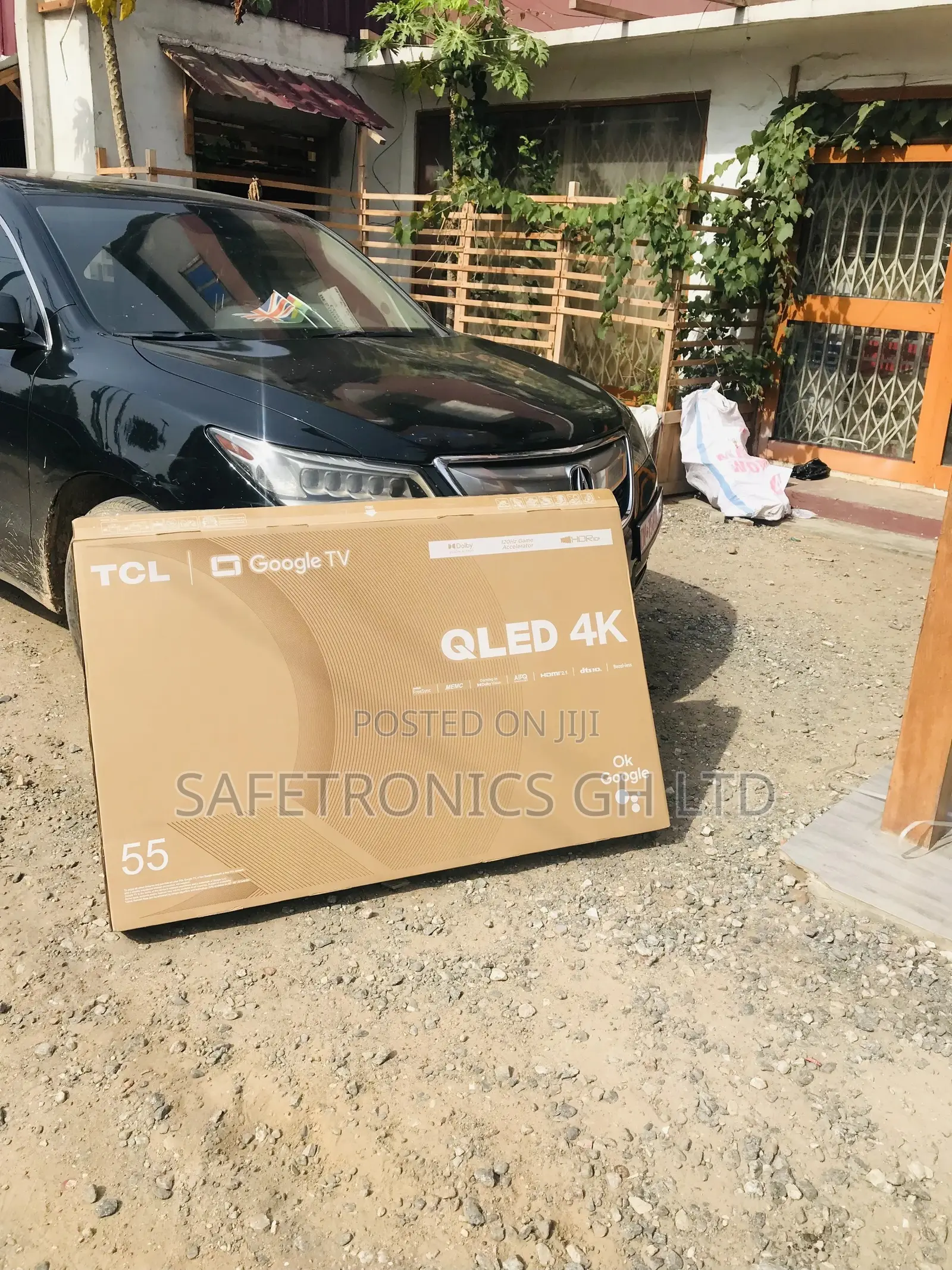 Electric Black Smart Qled 55 Inches Glossy TCL C635 Tv