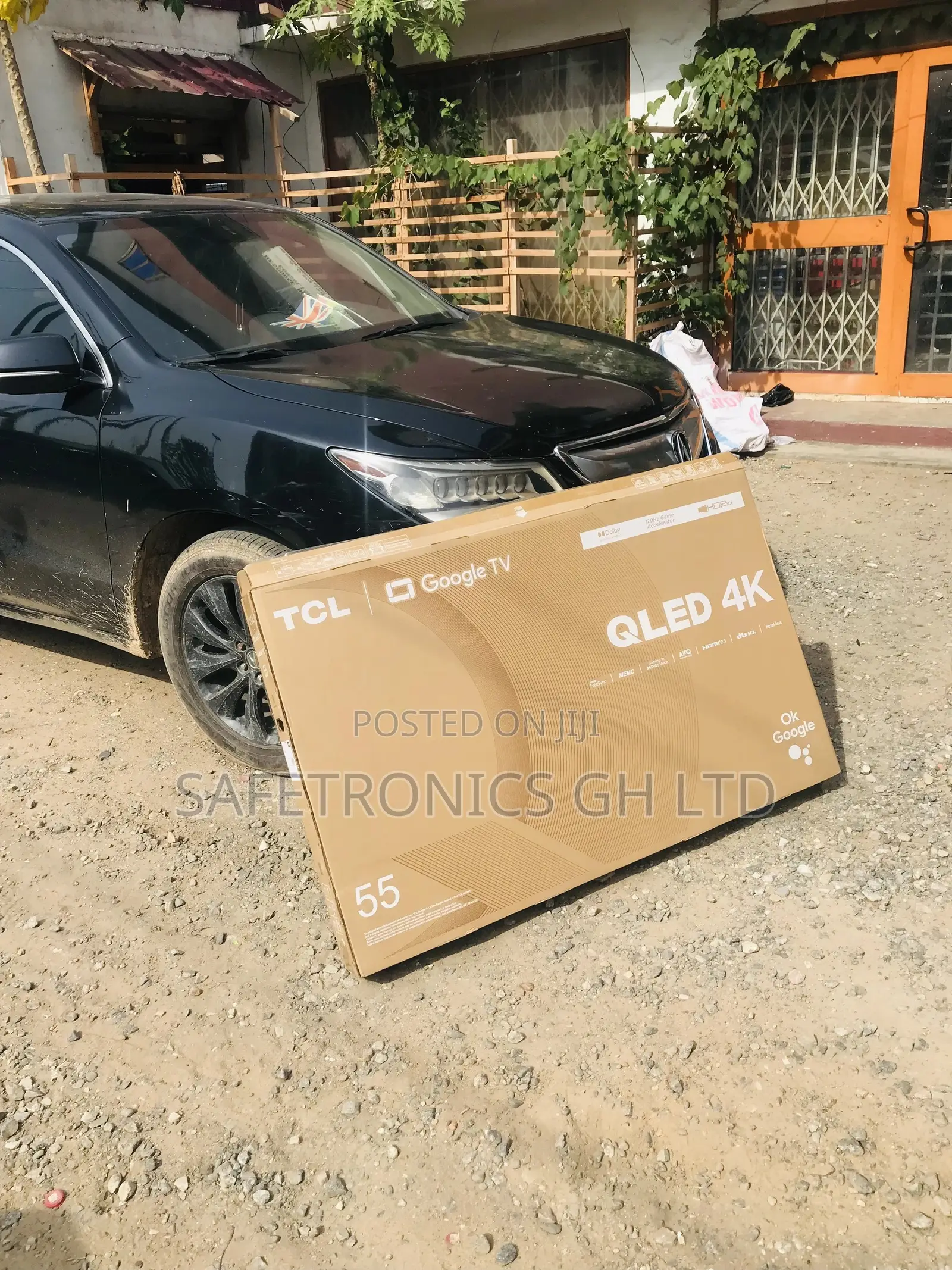 Electric Black Smart Qled 55 Inches Glossy TCL C635 Tv