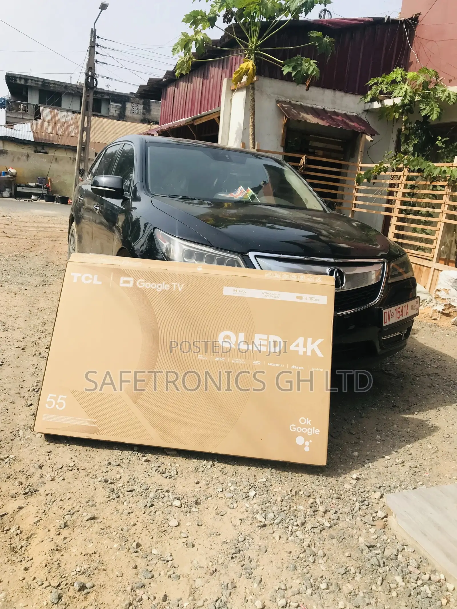 55 Inches Glossy Qled TCL Electric Smart Black C635 Tv