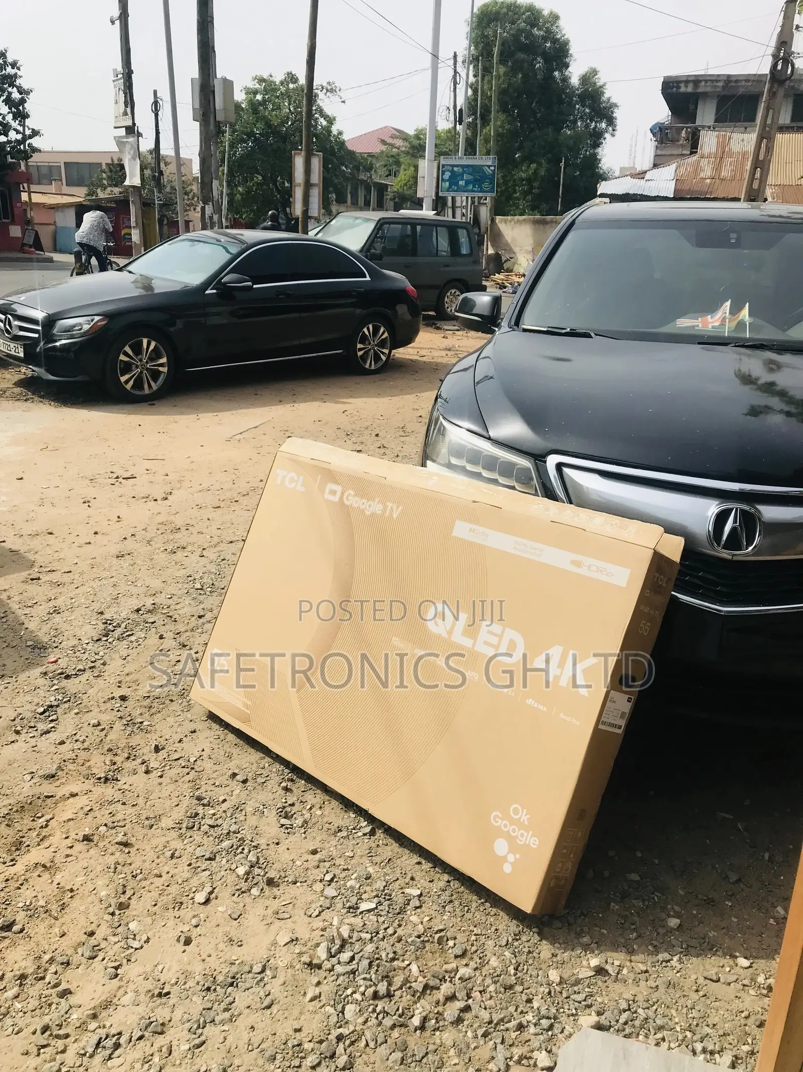 TCL 55 Inches Glossy Black Electric Smart Qled C635 Tv