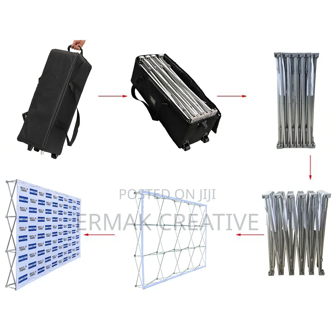 Portable Backdrop With Print ( Collapsible)