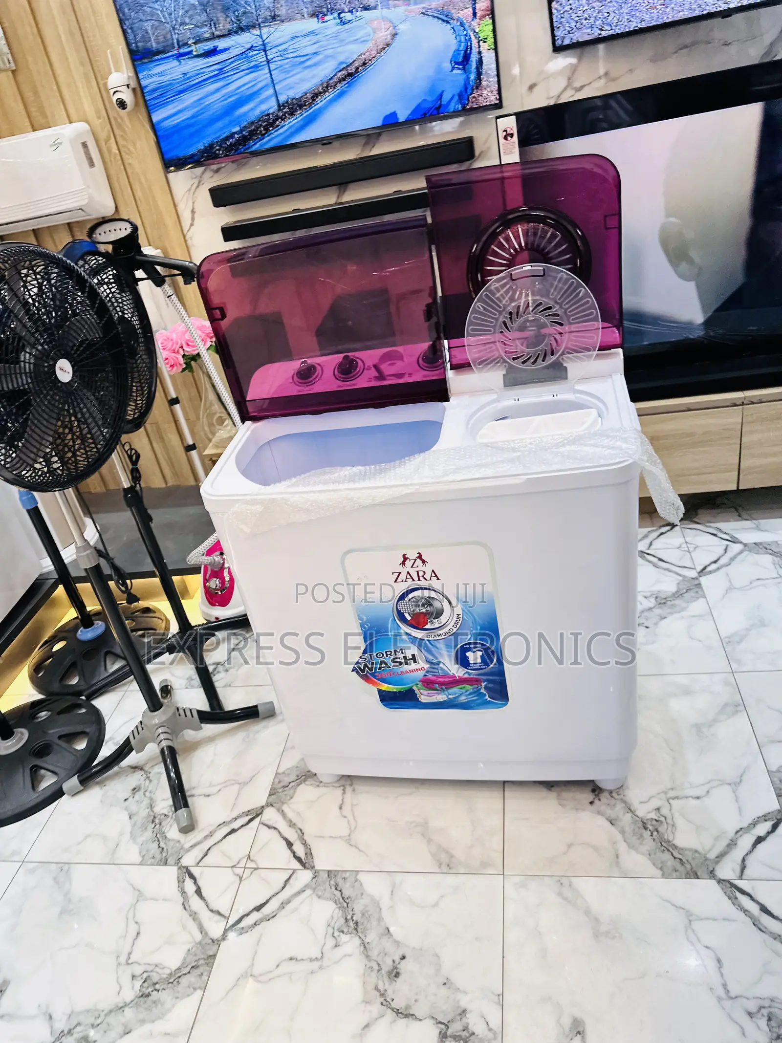 Semi Auto Washer Topload Twintub Zara 7kg
