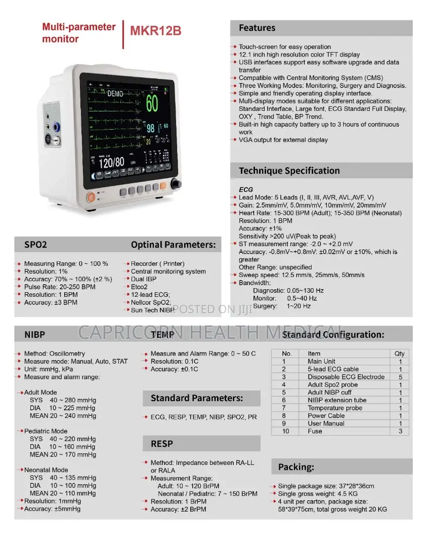 Patient Cardiac Monitor