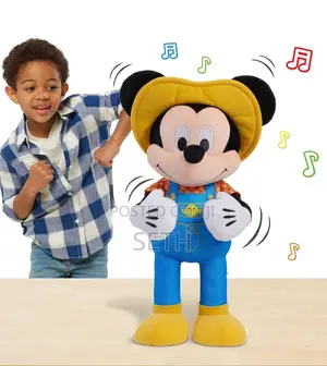 Disney Junior Farmer Mickey Mouse Feature Plush, Lights,