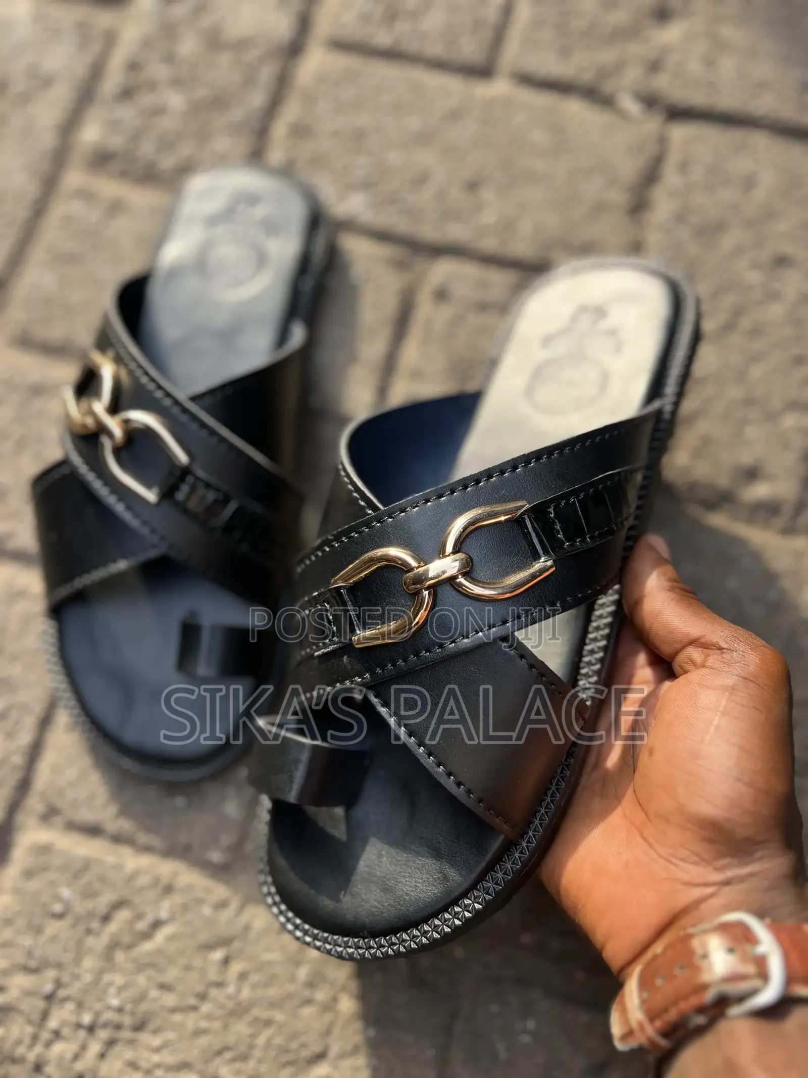 Big Boys Chain Slippers