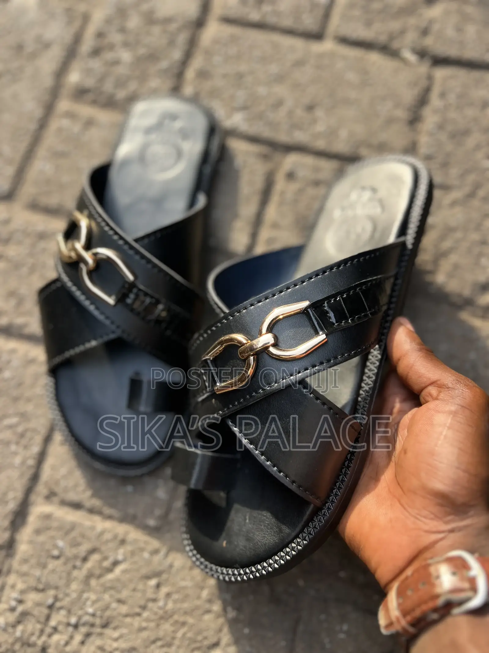 Big Boys Chain Slippers