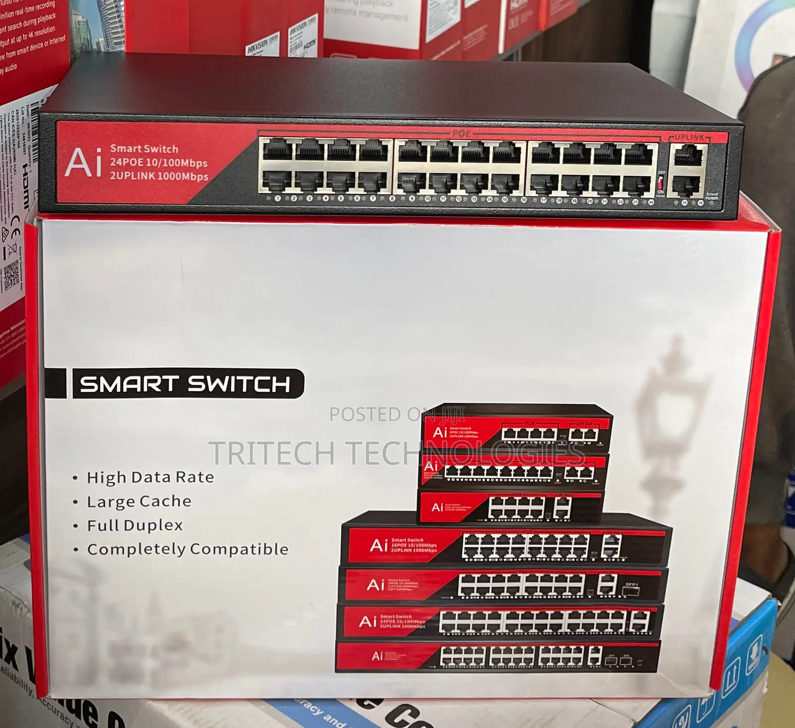 Ai 24port Smart Poe Switch +2uplink Gigabit and +1 SFP