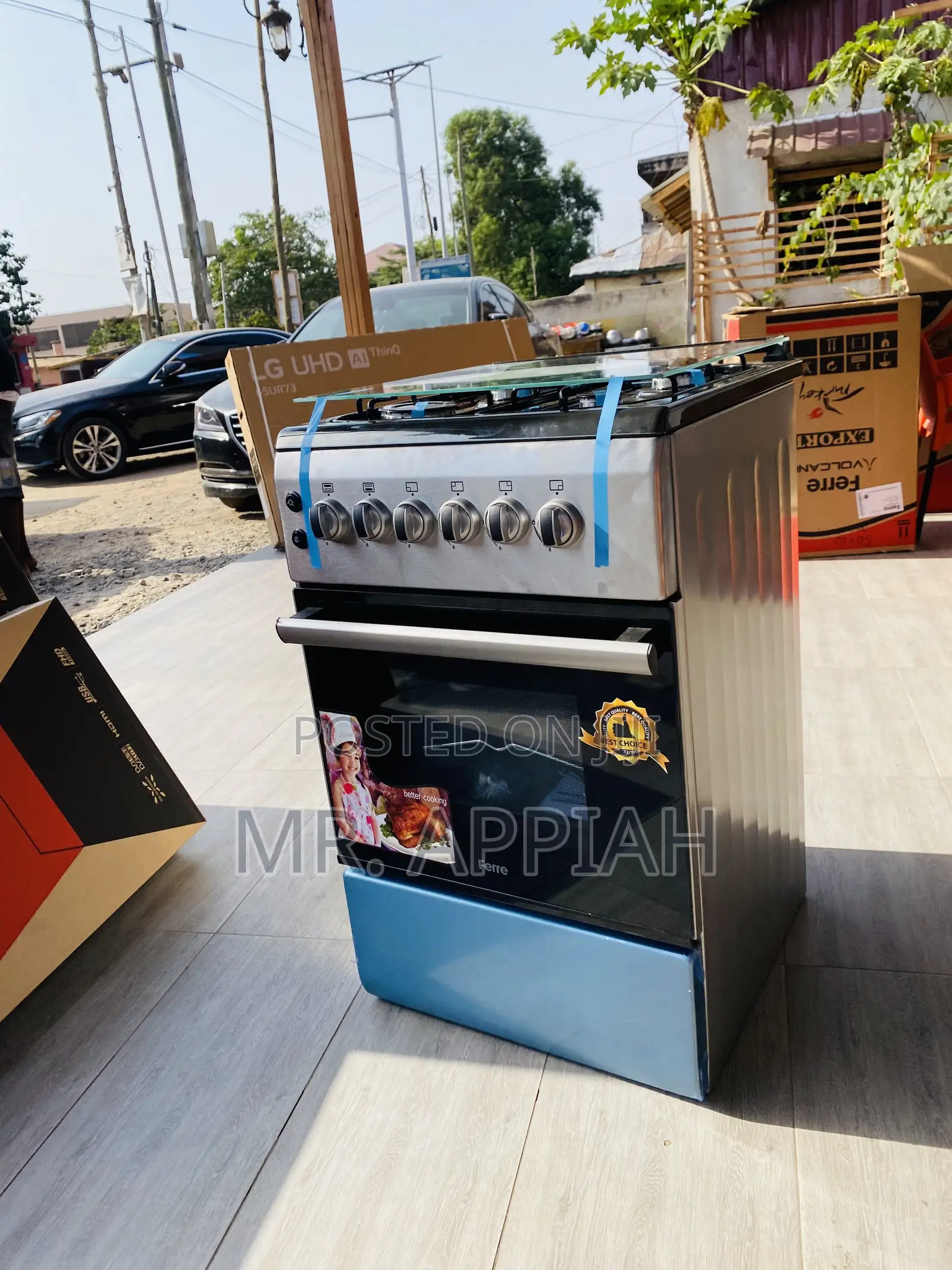 Well Design Ferre 50x60 Oven and Grill 4 Gas Burner.