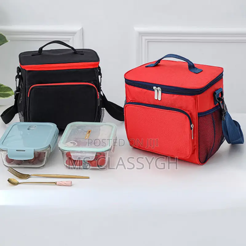 Unisex Thermal Insulated Lunch Bag Food Carrier Tote Oxford