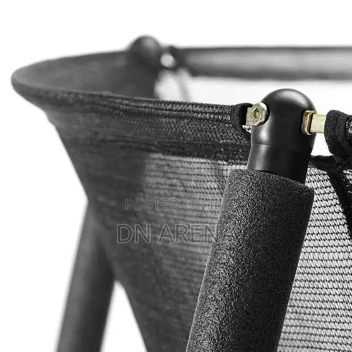 12ft Salta Black Round Comfort Edition Trampoline Enclosure