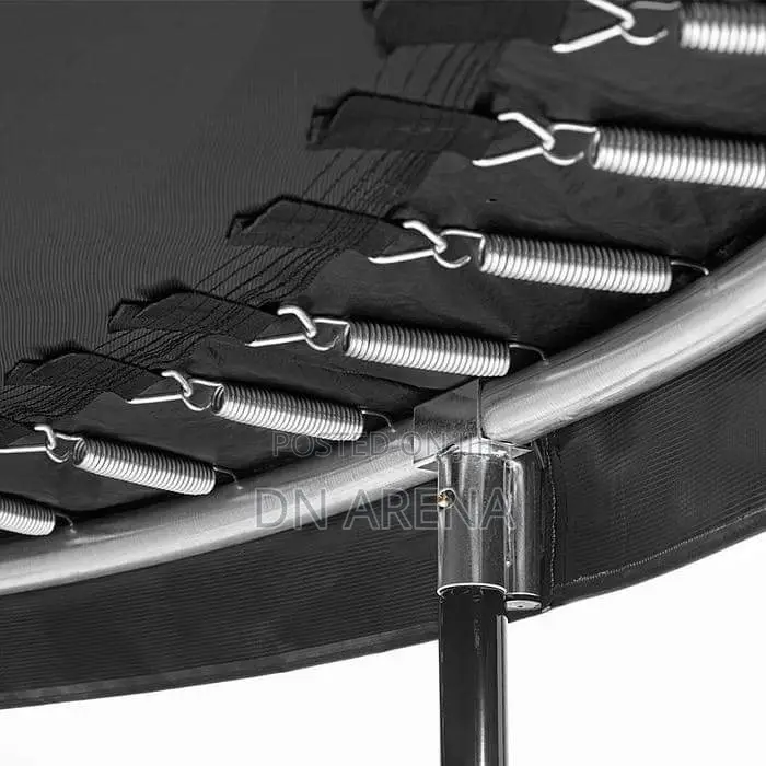 12ft Salta Black Round Comfort Edition Trampoline Enclosure