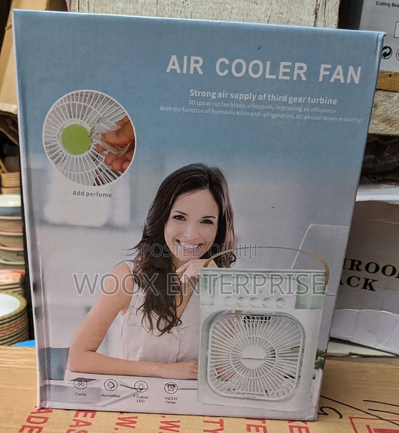 Rechargeable Portable Air Cooler Fan / Humidifier