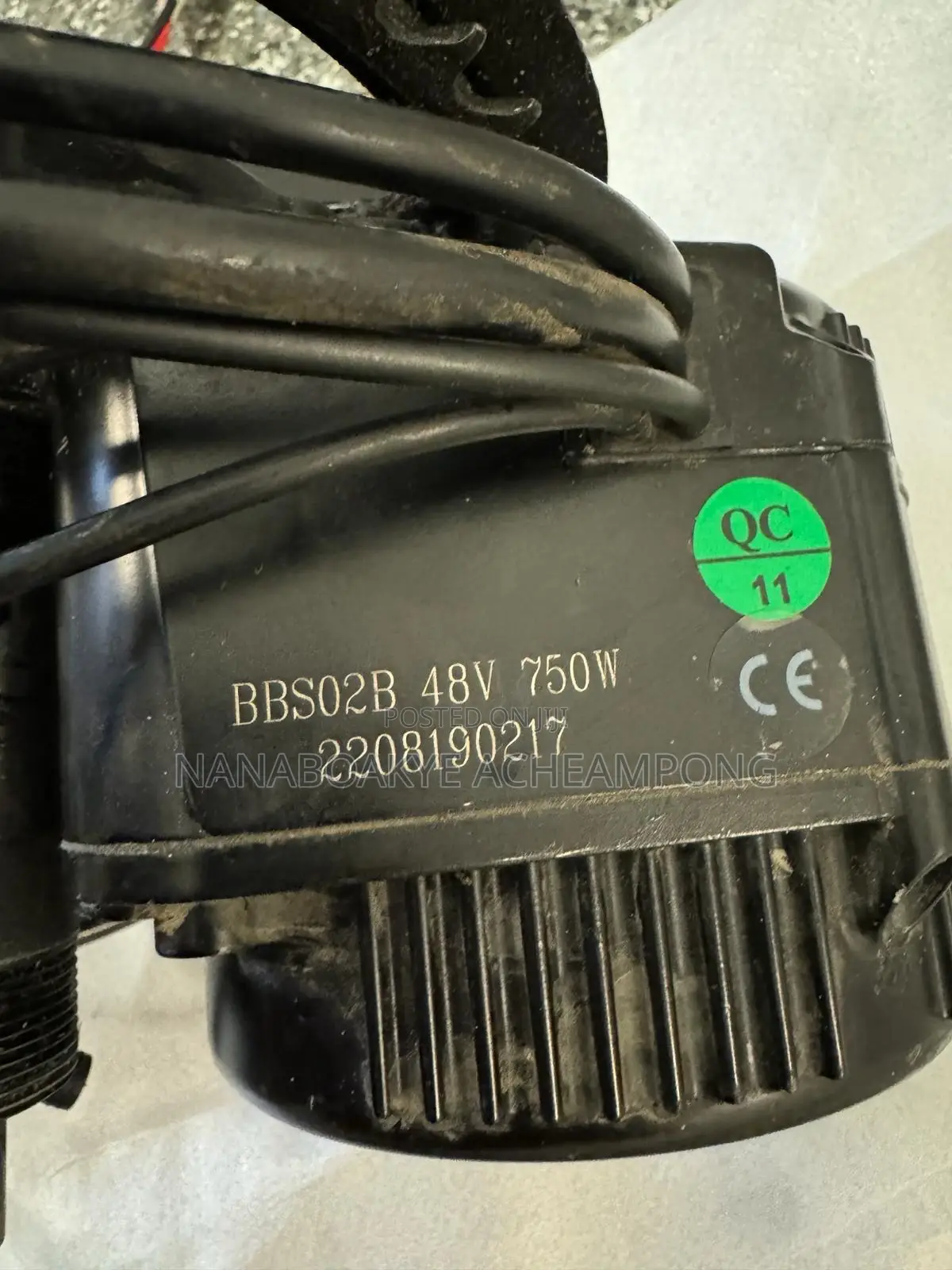 E-Bike Bbso1bbso Mid Drive Motor and Battery Spec:52.17.5ah.