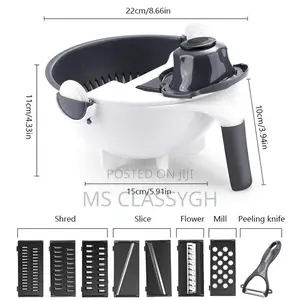 9 in 1 Mult Magic Rotate Vege Slicer With 2L Drain Basket Ve