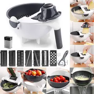 9 in 1 Mult Magic Rotate Vege Slicer With 2L Drain Basket Ve