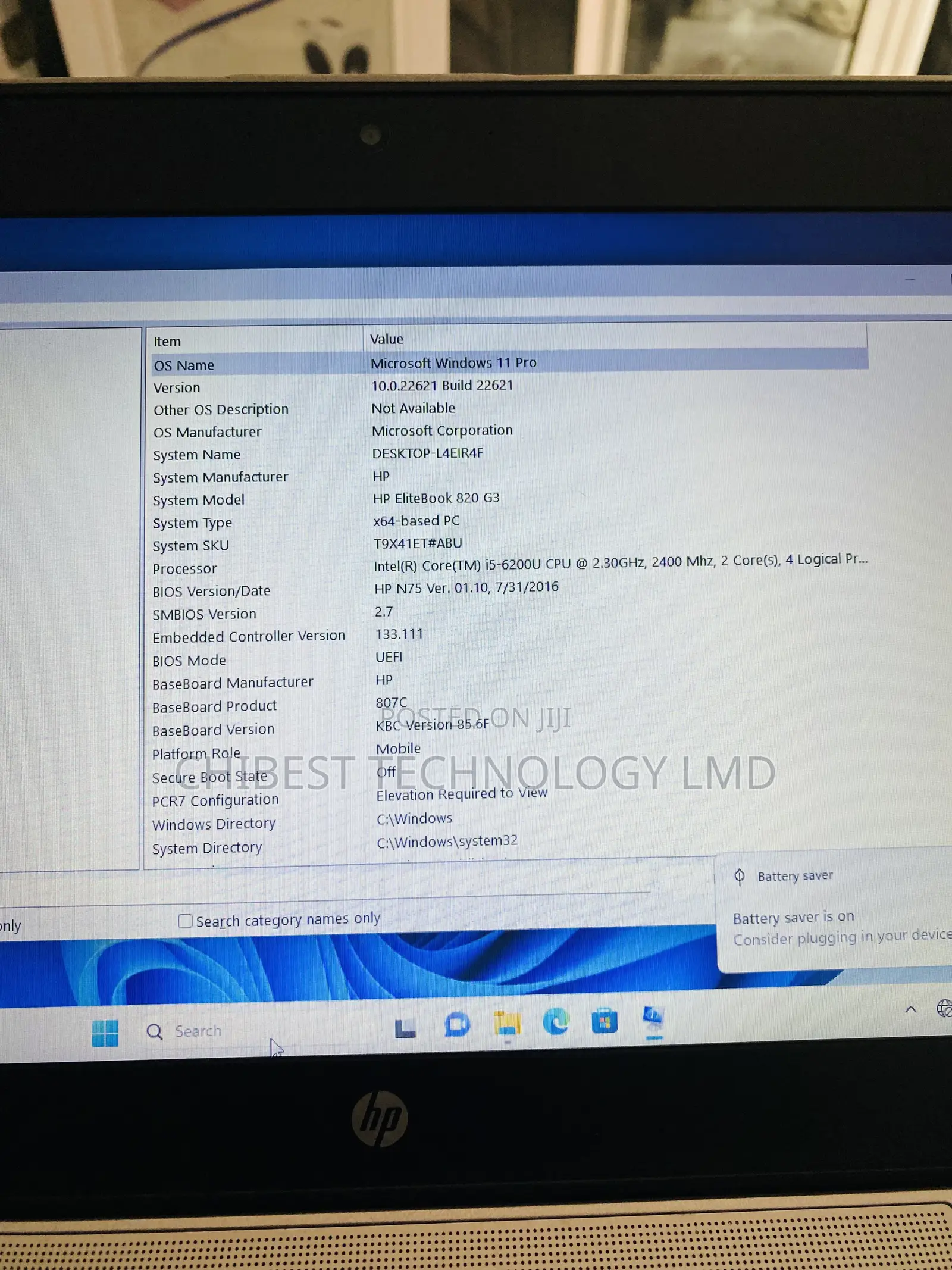 Laptop HP EliteBook 820 G4 8GB Intel Core I5 HDD 500GB